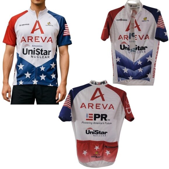 Safety Men’s Promotional Cycling Running Jersey with Pockets – Size Small - Picture 1 of 12